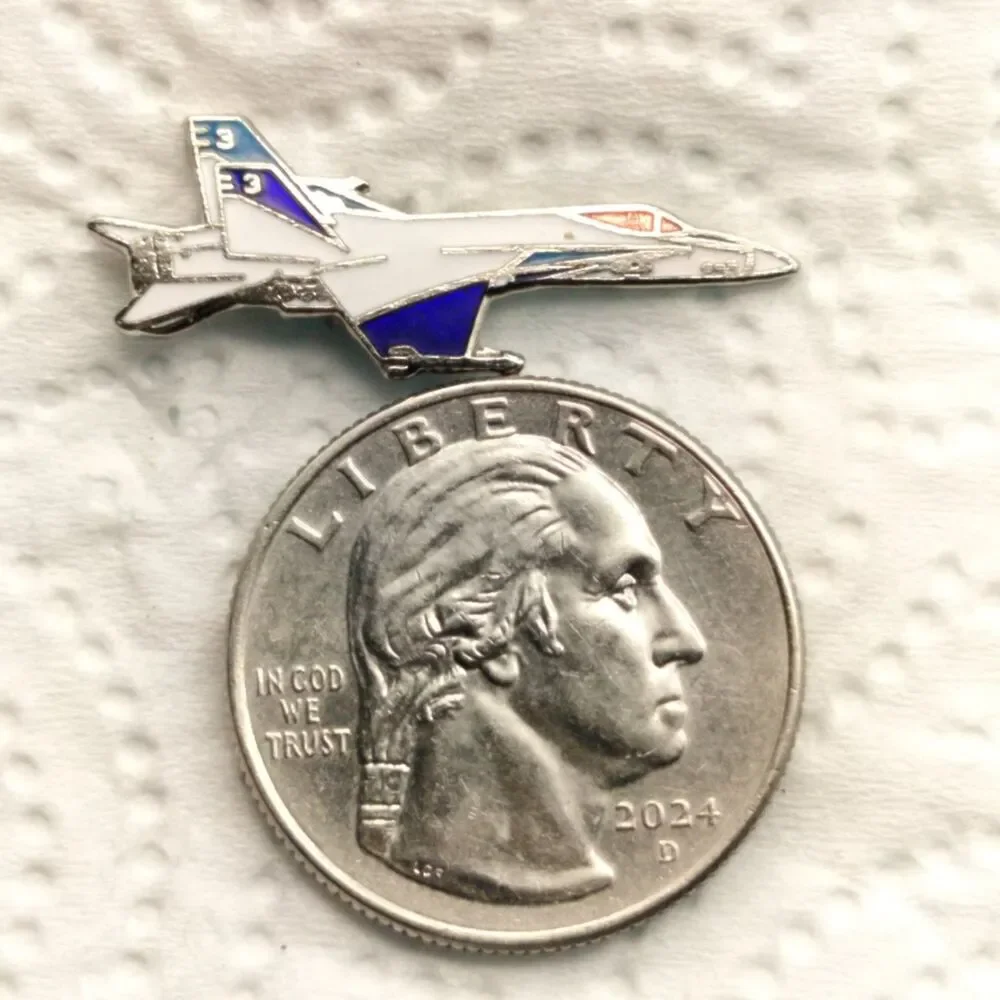 Fighter Jet Aircraft Lapel Pin E3 1.25